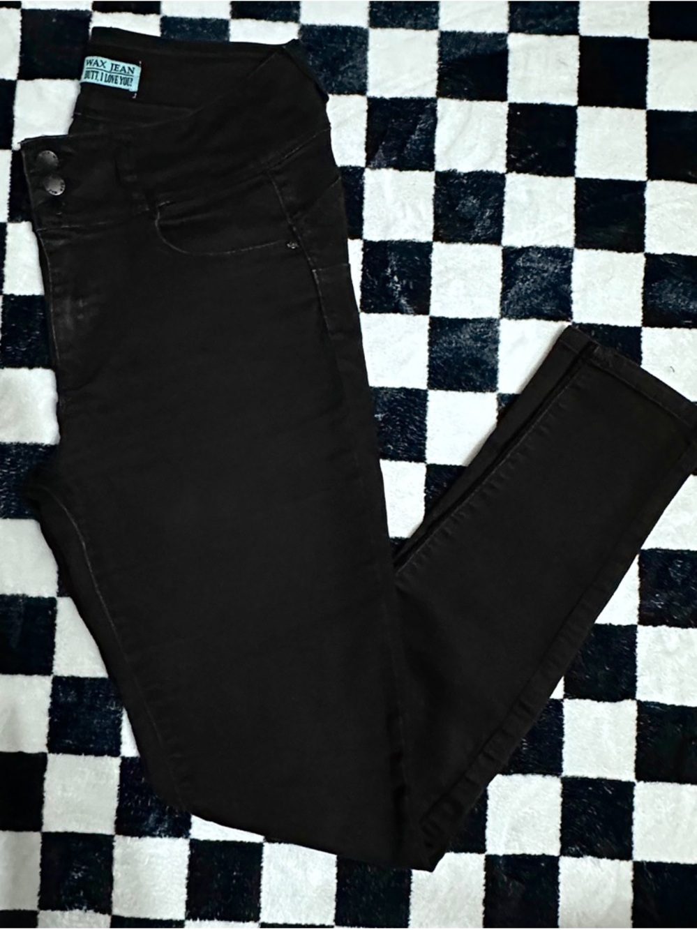 Wax Jean Black Women's Skinny High-Waist Jeans